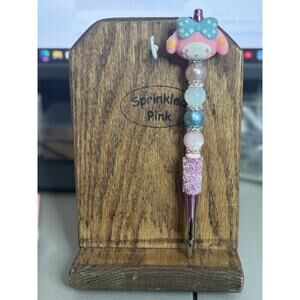 28-18  Inspired Handcrafted Extended Length Beaded Pen w/ Refill Ink